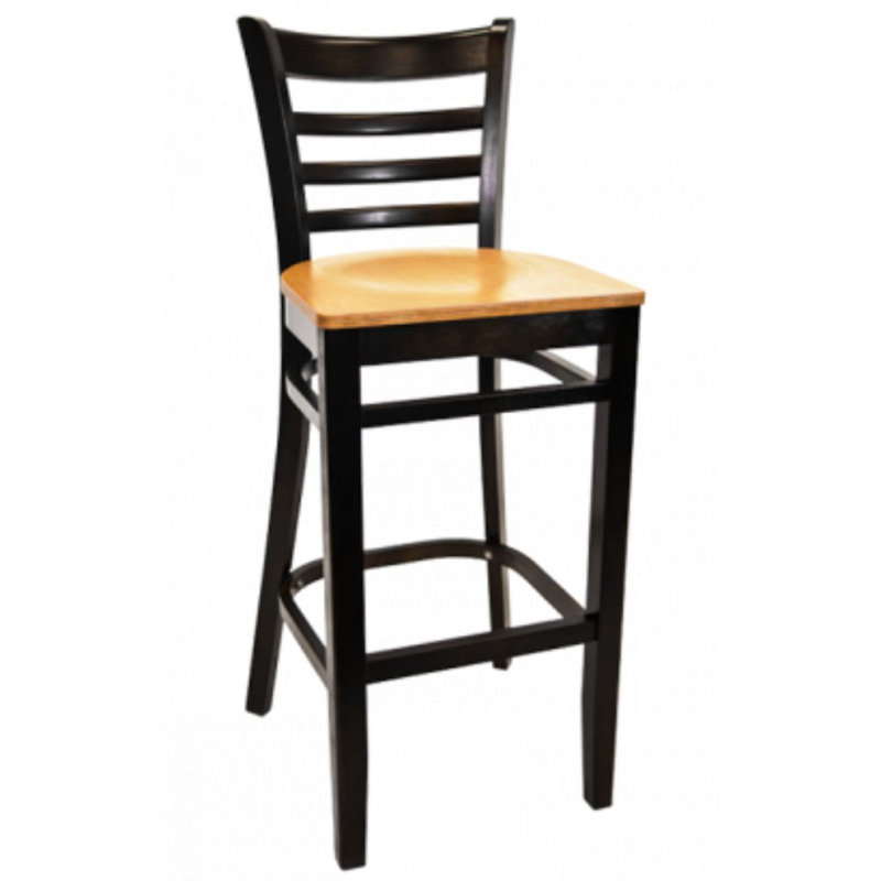 Tabouret de bar 29 po, Or, Noir