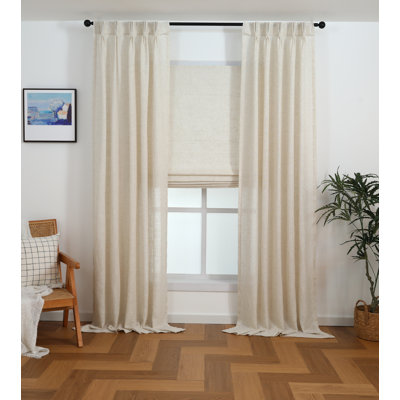 Linen Bliss Cordless light transmission Woven Roman Shade