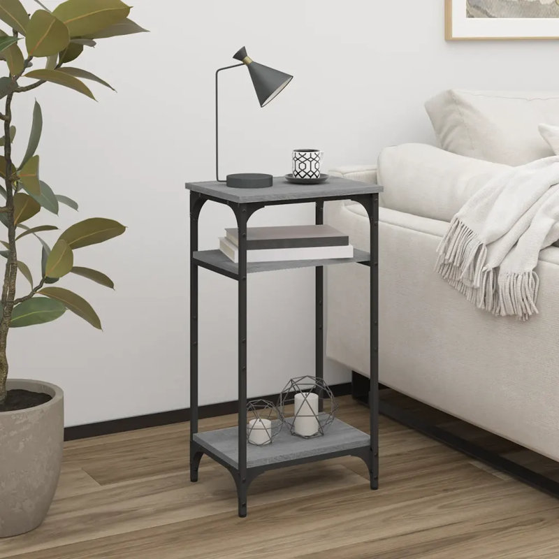 Dragon End Table, Black/Grey, Grey