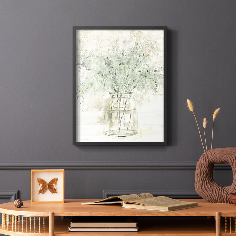 «Greens of Summer II», reproduction encadrée - bois massif, H 10 po x l 8 po, Noir
