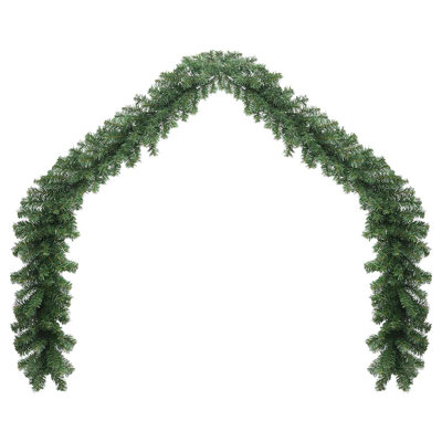 Guirlande verte artificielle de 20 m de long pour les fêtes et les fêtes