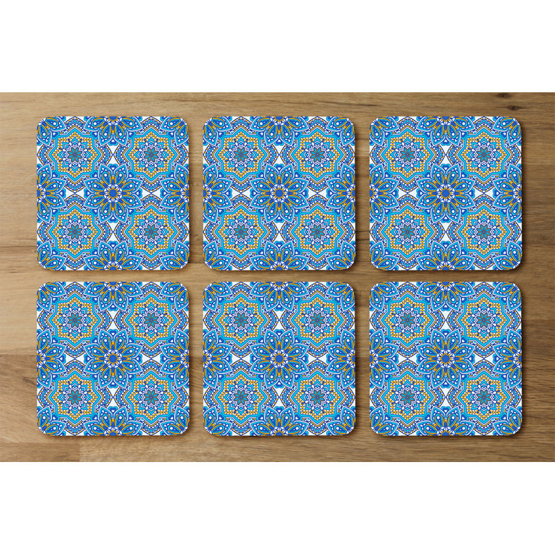 Square 6 Piece Coaster Set
