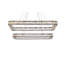 Luminaire suspendu double DEL chromé Maart-1601872517-1601872516