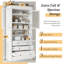 Armoires de garde-manger avec prise de courant, rangement en MDF de 78 po pour cuisine