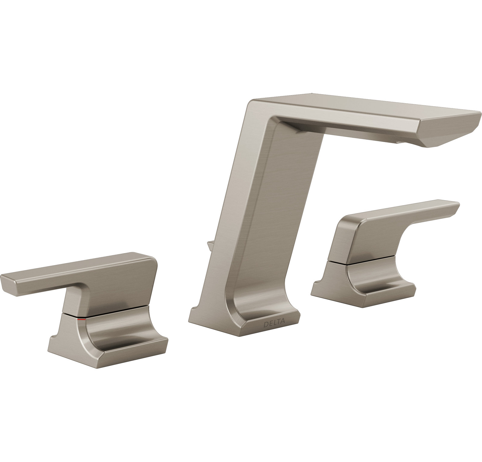 Pivotal® Widespread Bathroom Faucet with Drain, Stainless Steel