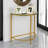 Badillo 29'' Glass Top Console Table