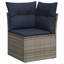  Ensemble de canapé de patio 7 pièces avec coussins en rotin de polyester brun-561657320-561657324