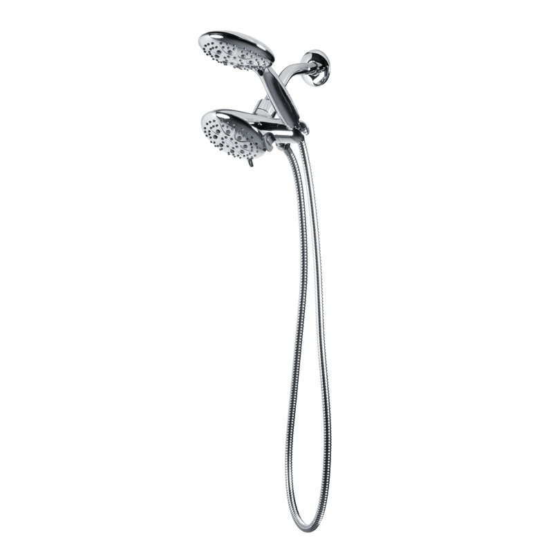Fusion 4.7-in Multi-function Showerhead and Multi-function Handshower Shower Combo, Chrome