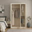 Allington 3 Door Manufactured Wood Wardrobe With Mirror-117110773