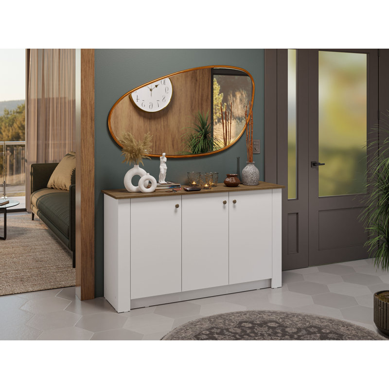 Armoire de rangement pour hall d'entrée à 3 portes Latitude Run®
