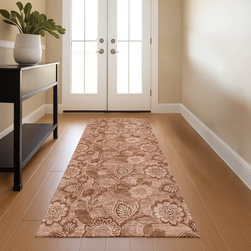 Premium Machine Washable Mayfield AMF1939 Floral Rug, Runner 2'3" x 7'6"
