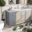 Meuble-lavabo moderne 60 "avec lavabo, bois massif et grand rangement