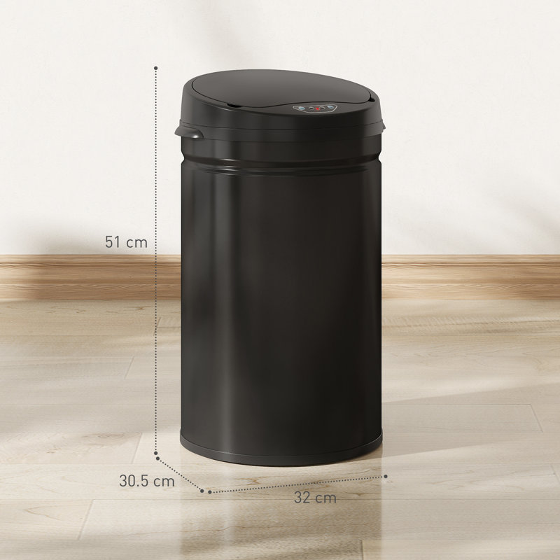 Stainless Steel Motion Sensor Kitchen Trash Can - 30L