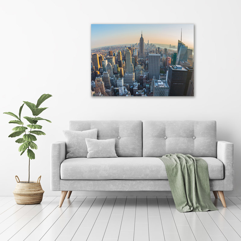 Manhattan New York - No Frame Print on Glass