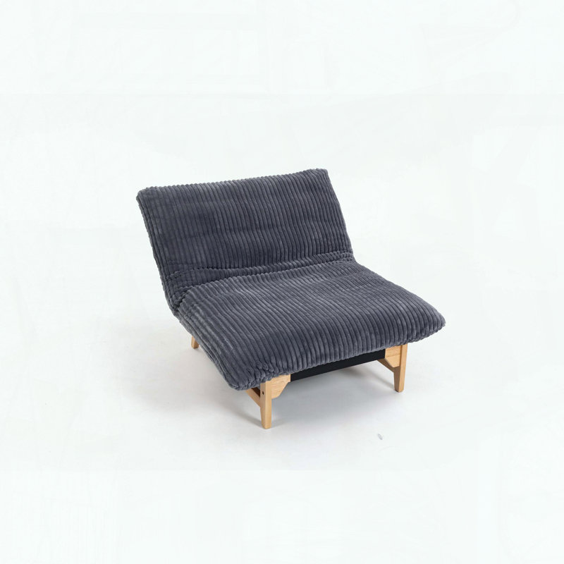Fauteuil à billes - Velours côtelé - Éponge haute densité - ergonomique, Gris foncé
