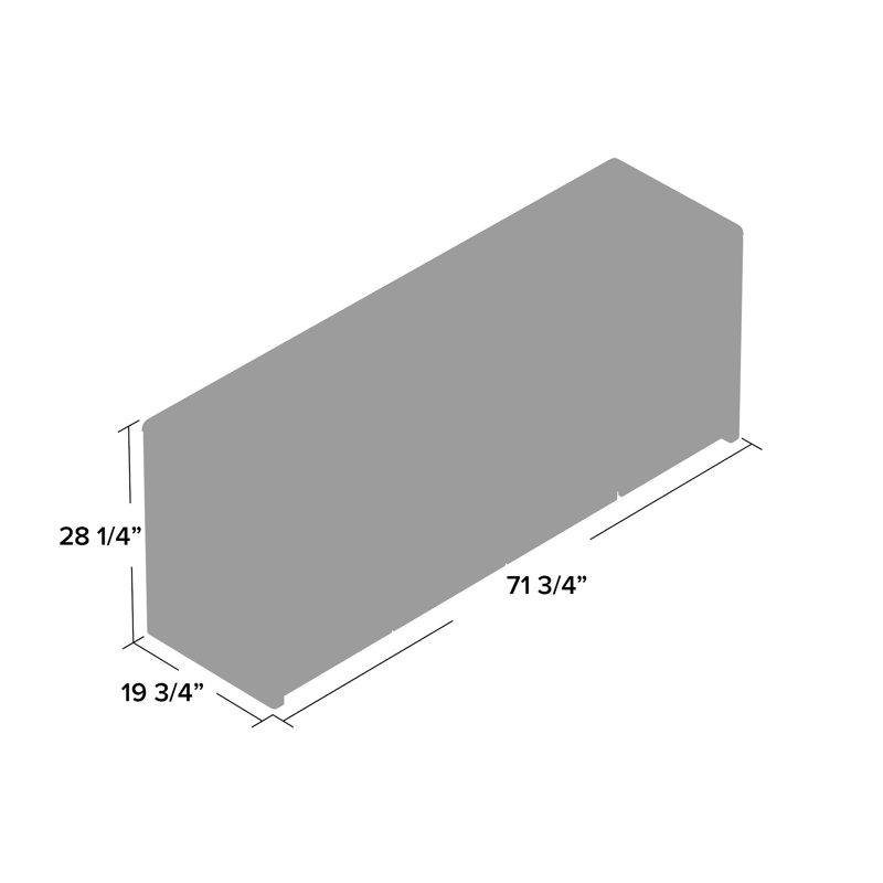 Jusino 71.75'' Wide 2 - Shelf Credenza