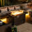 44Inch Outdoor Fire Pit Table, Propane Fire Table With Ceramic Tabletop Gas Fire Table