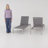 Caggiano 77.5" Long Reclining Chaise Lounge Set