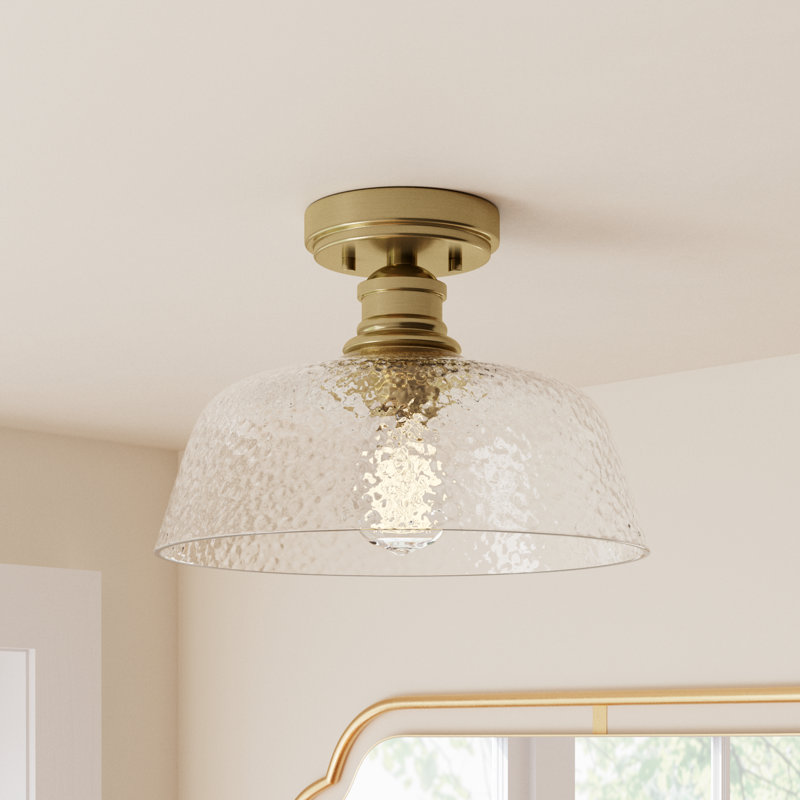 Lindholm 1-Light Ceiling Light in Natural Brass, Natural Brass