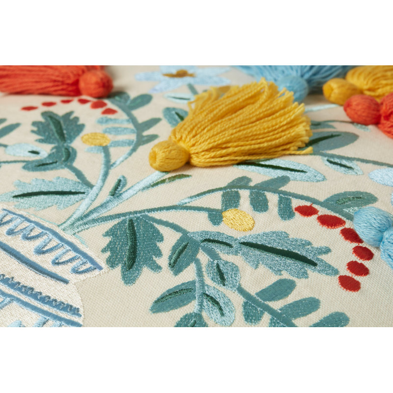 Coussin ivoire Rifle Paper Co. X Loloi, Duvet