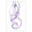 Up Smoke 1' Framed Graphic Art Print on Glass in Purple
