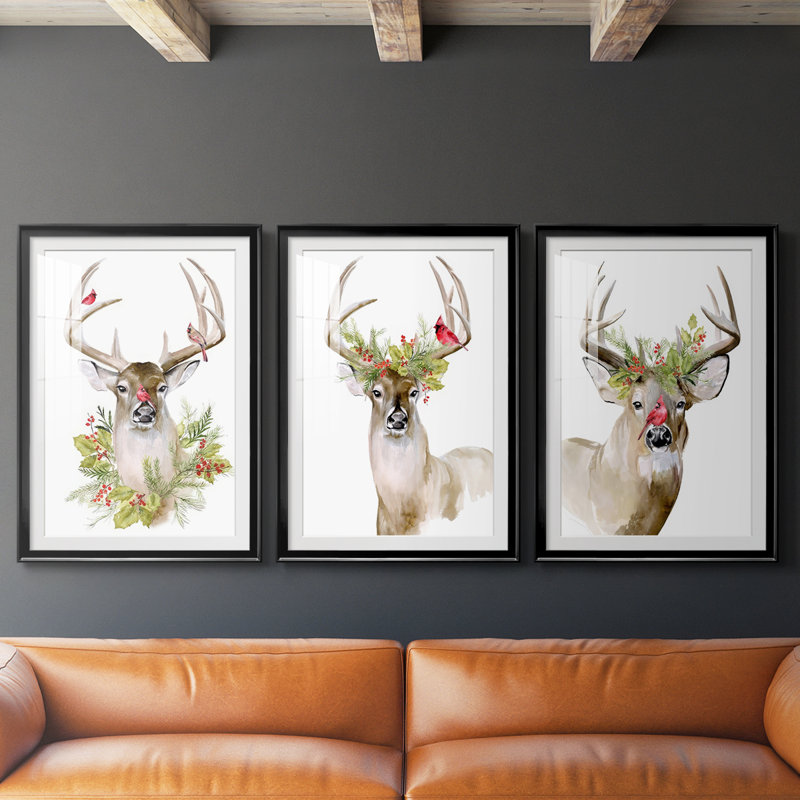 Collection Holiday B Deer, Noir, H 21 po x l 30 po
