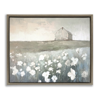 "Peaceful Floral Pasture", art mural encadré par Ramona Murdock