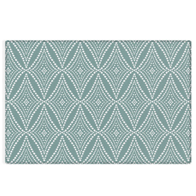 Tapis rectangulaire en Jeanette avec envers antidérapant