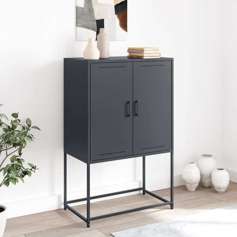 No_Yes_Yes_No_No Unfinished TV Stand, 68cm, Black