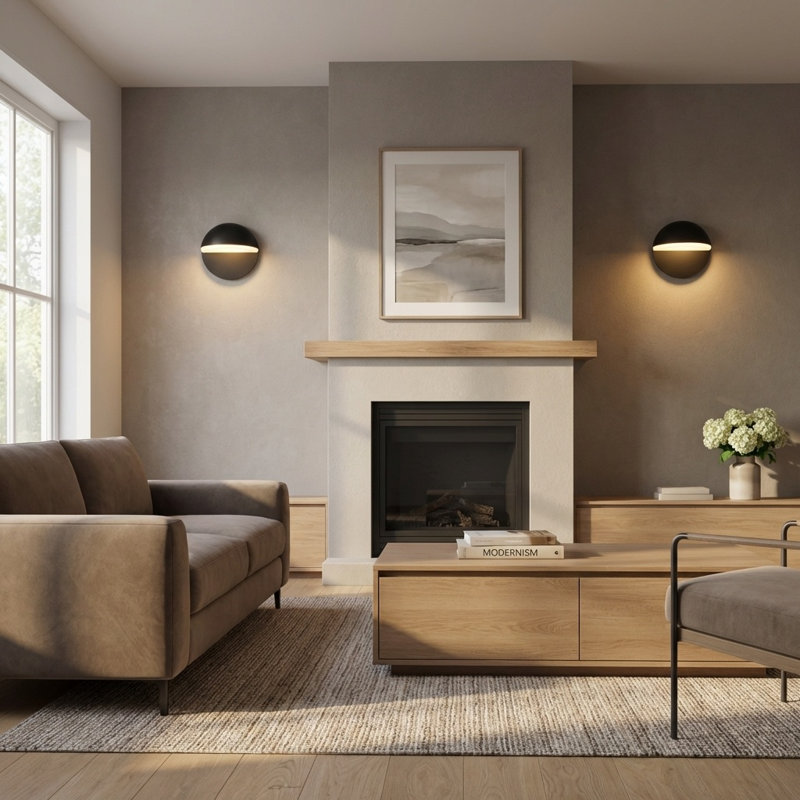 Axel 7 Sconce, Burnished Brass