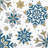 Creative Converting Whimsical Winter Christmas Dinner Paper Plates and Napkins Set, Serves 16