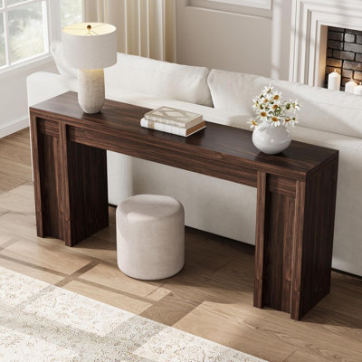 Modern 70.8" Console Table – Thick Wood Design for Entryway, Behind Sofa & Hallway by 17 Stories