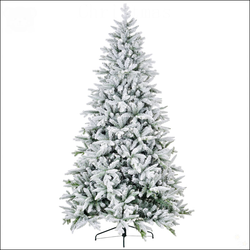 Arbre de Noël artificiel enneigé avec neige, H 8 pi