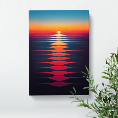 The Stupendous Abstract Sunset - Wrapped Canvas