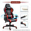 Blue Elephant Adjustable Reclining Faux Leather Swiveling PC & Racing Game Chair-725646994