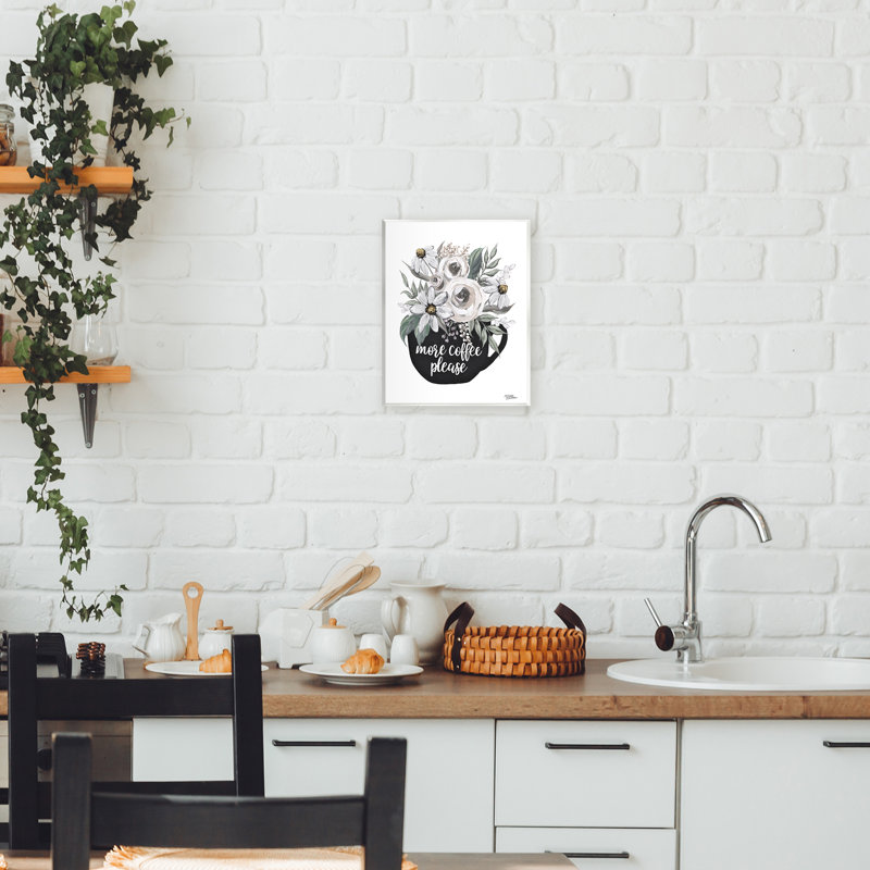 «More Coffee Veuillez Arranger», plaque murale par Michele Norman