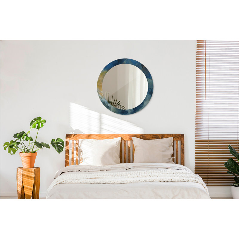 Huldar Glass Flat Wall Mirror, 70cm H x 70cm W