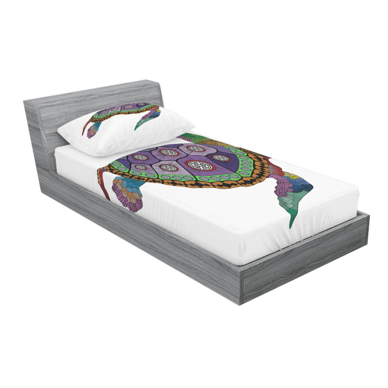 Microfiber Sheet Set, Twin Sheet Set with Fitted Sheet
