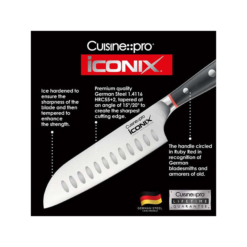 Cuisine::pro® iconiX® Santoku Knife 5", 5"