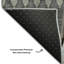 Tapis noir Prisco lavable à la machine de qualité supérieure-469310824
