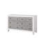 Commode Katia gris rustique et blanc vieilli