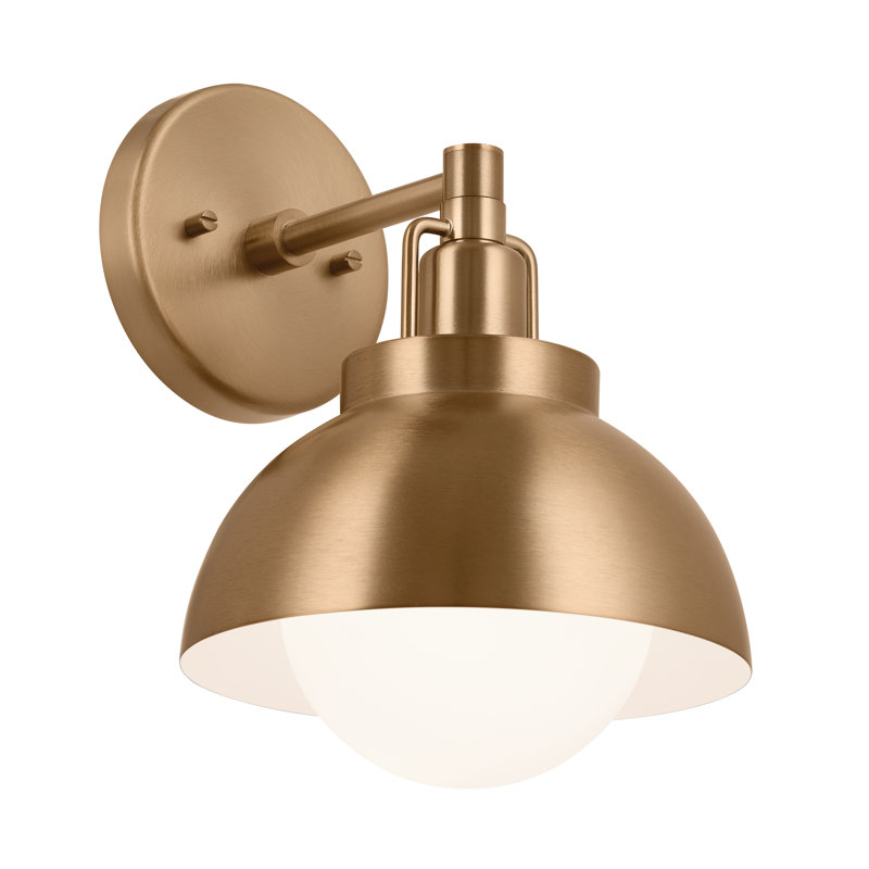 Glass Semi Flush Mount, Champagne Bronze