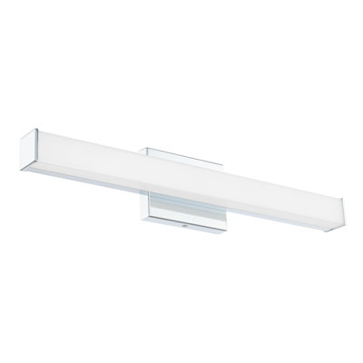 East Grove Home Builder Essentials Heritage Collection 24in LED Slim Bathroom Vanity and Wall Light 3-CCT Selectable Color Temperature 18W 1,500 Lumens in Chrome