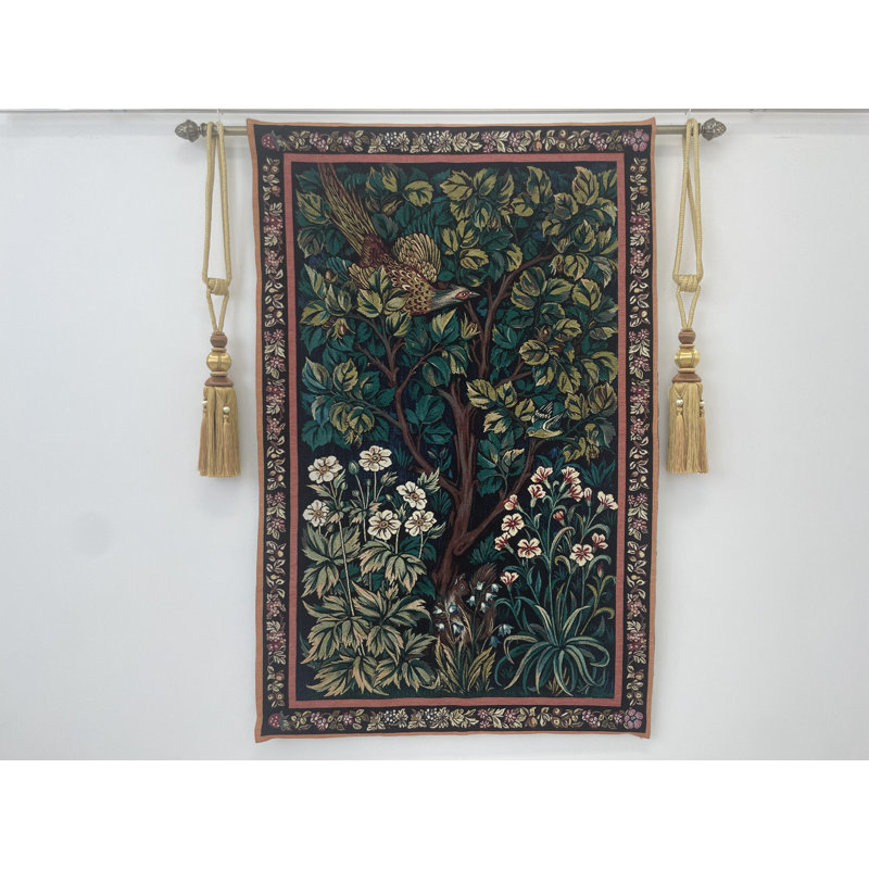 Tente murale en coton William Morris le coq et le faisan