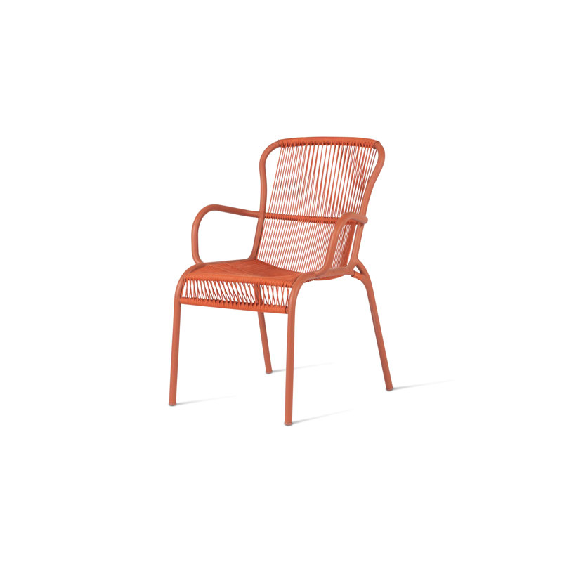 Loop Outdoor Dining Armchair, Terracotta