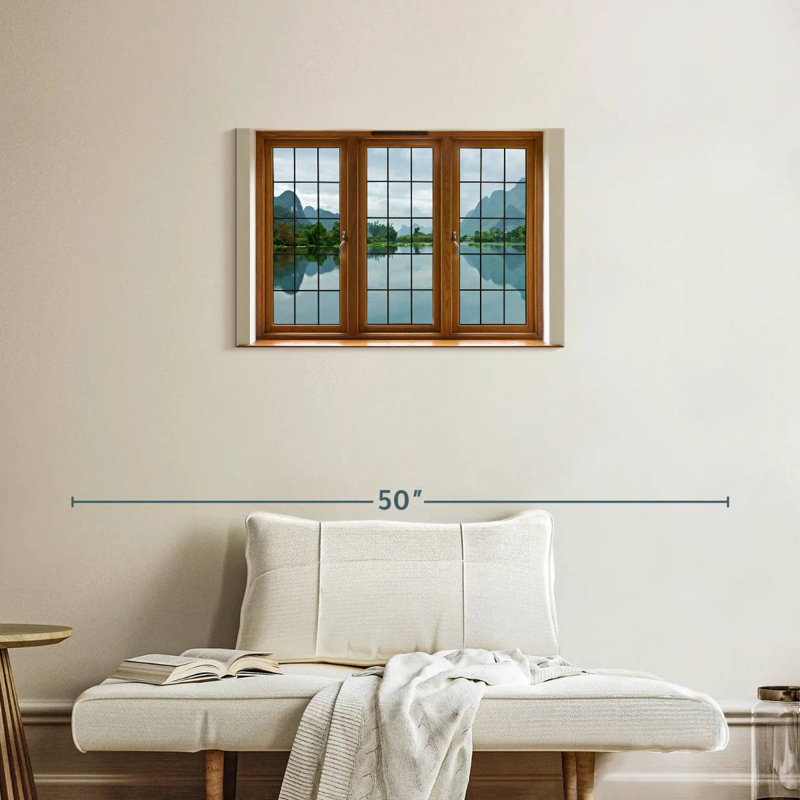 Lilie Window Pane, 20" H x 30" W