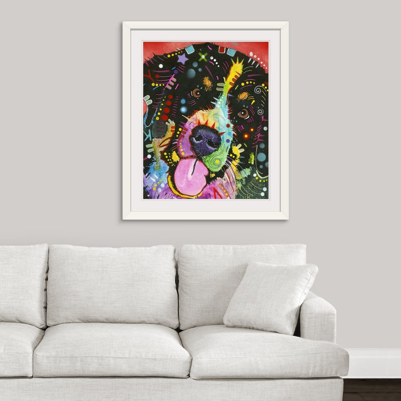 « saint », reproduction, H 38 po x l 32 po x P 1 po, Cadre blanc