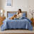 Floral Embossed Quilted Bedspread Set, Oversized and Lightweight Bedding Set with Pillow Shams-124091353-124091362
