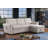 Ugo 97"W Beige Chenille Reversible Sleeper Sectional Sofa Chaise With USB Charger, Phone/Magazine Pockets-1802296898