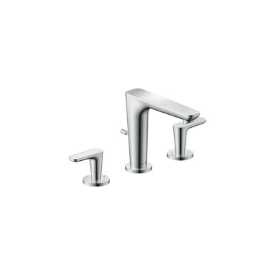AXOR Citterio C Widespread Faucet 125 With Pop-Up Drain, 1.2 GPM